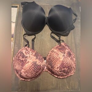 Set of 2 PINK Victoria’s Secret T-Shirt Bras - Size 36DD